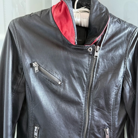 ⭐️Mauritius Leather Moto Jacket w Stars⭐️ - Picture 7 of 16